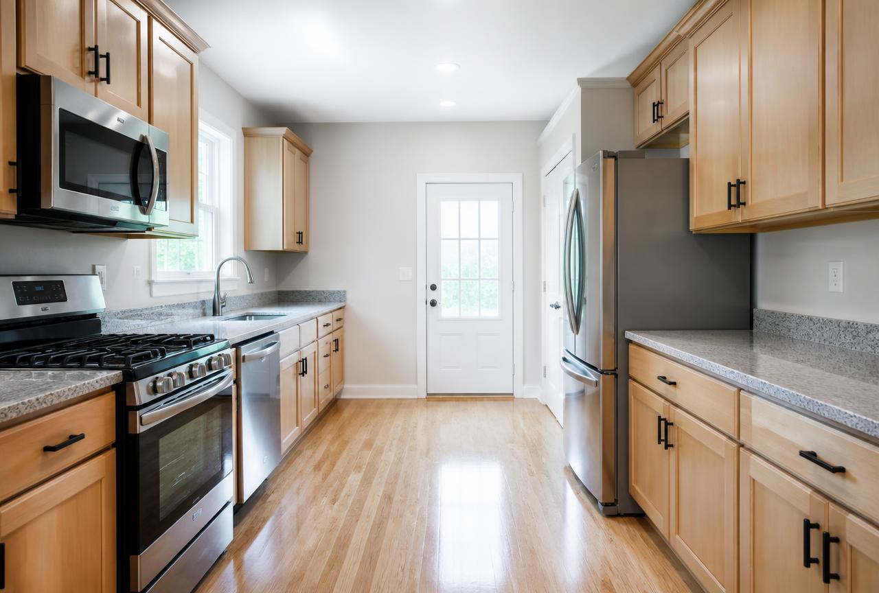 Spotless, gleaming kitchen after a Meraki Clean deep clean